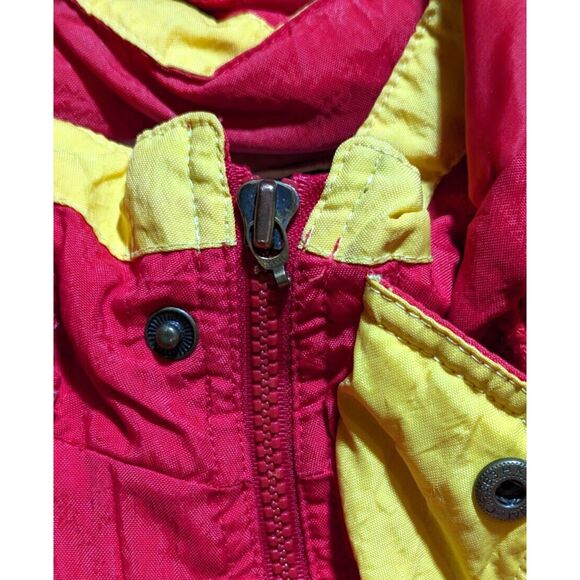 Kansas Chiefs 90s APEX puffer jacket MONTANA L red gold NFL Pro Line vintage - Picture 7 of 13